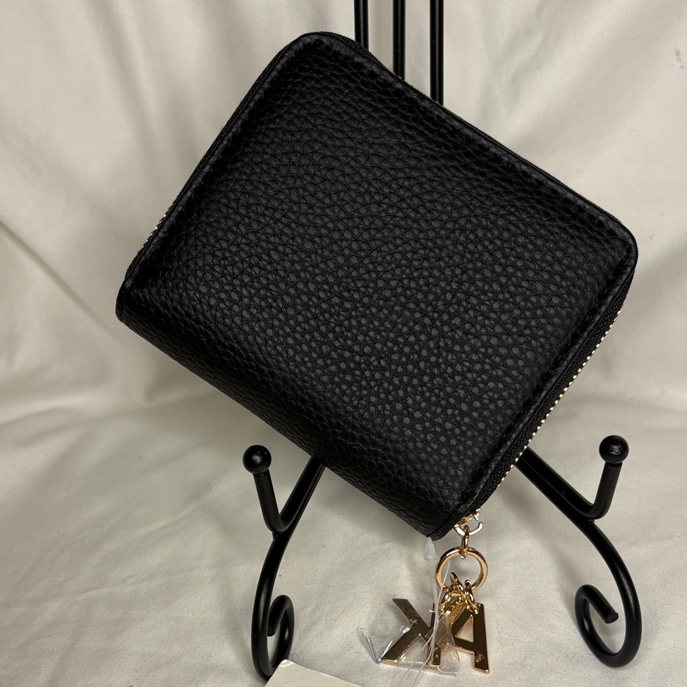 Anne Klein Black Zip Around Wallet - Picture 4 of 12